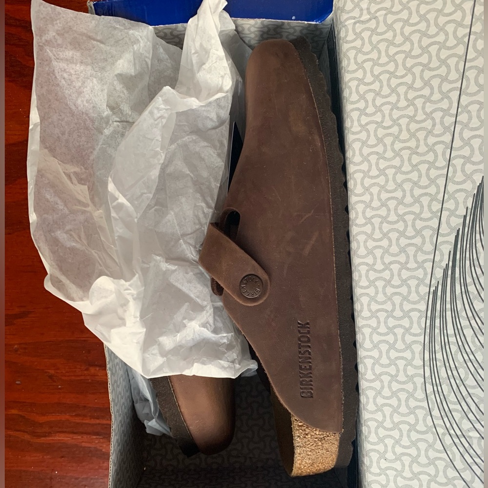 New Birkenstock Boston clogs habana oiled leather size 39